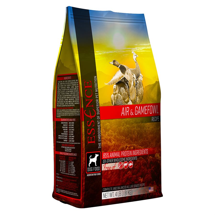 Essence dog food outlet ingredients