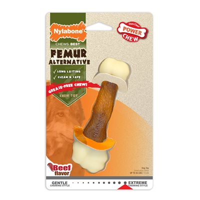 Nylabone Os Durable Substitut aux Animaux Femur Boeuf Moyen