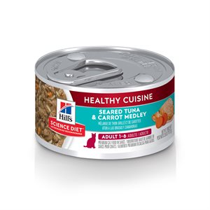 Hill's Science Diet Healthy Cuisine Chat Mélange de Thon Grillée & Carottes 24 / 2.8 oz