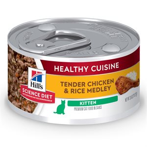 Hill's Science Diet Healthy Cuisine Chaton Mélange de Poulet Rôti & Riz 24 / 2.8 oz