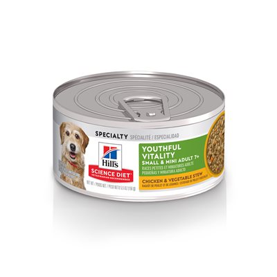 Hill's Science Diet Senior 7+ Vitality Dog Small & Mini Chicken Vegetable Stew 24 / 5.5oz