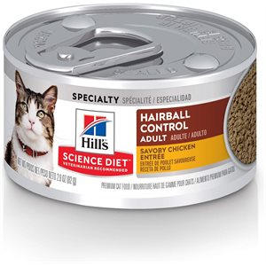 Hill's Science Diet Contrôle des Boules de Poils Chat Entrée Poulet 24 / 2.9 oz