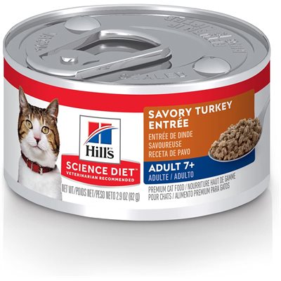 Hill's Science Diet Senior 7+ Cat Turkey Entrée 24 / 2.9oz