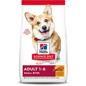 Hill's Science Diet Chien Adulte Petites Bouchées Poulet & Orge 15 LB