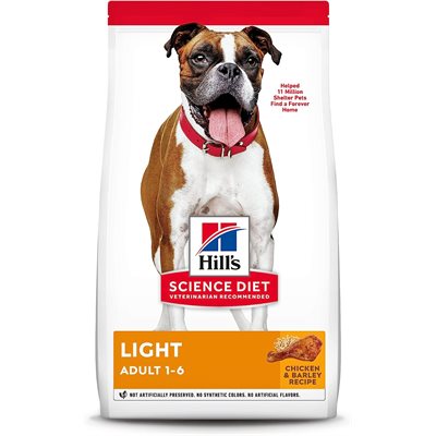 Hill's Science Diet Light Dog with Chicken Meal & Barley 15LB