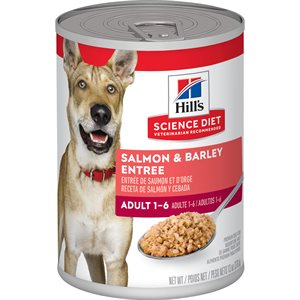 Hill's Science Diet Chien Adulte Entrée de Saumon & Orge 12 / 13oz