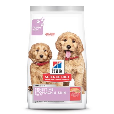 Hill's Science Diet Estomac & Peau Sensible Chiot Saumon & Riz 13 LB