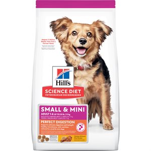 Hill's Science Diet Santé Digestive Chien Adulte Petite & Miniature Poulet & Riz 12 LB