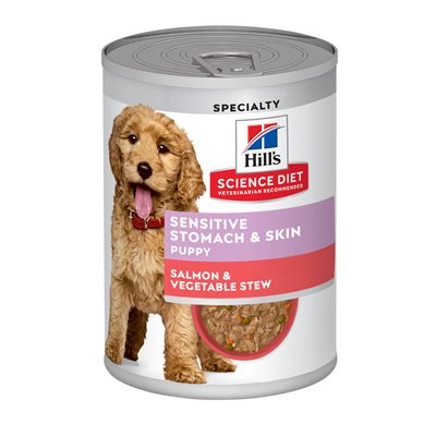 Hill's Science Diet Puppy Sensitive Stomach & Skin Salmon & Vegetable Stew 12 / 13oz