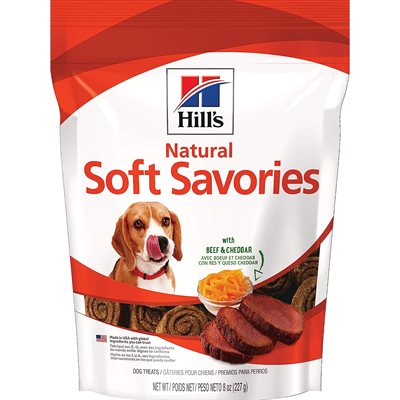 Hill's Science Diet Natural Soft Dog Treats with Beef & Cheddar 8oz