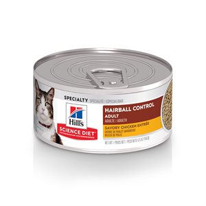 Hill's Science Diet Contrôle des Boules de Poils Chat Entrée de Poulet 24 / 5.5 oz