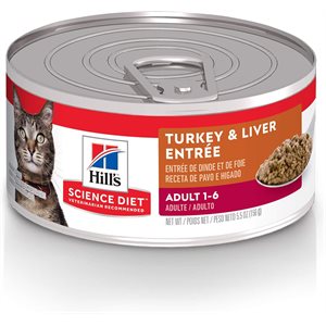 Hill's Science Diet Adulte Chat Entrée de Dinde & Foie 24 / 5.5 oz