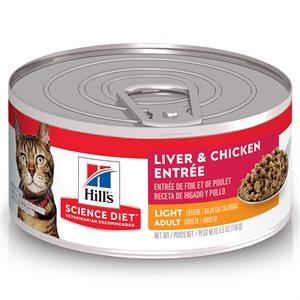 Hill's Science Diet Légère Chat Entrée Foie & Poulet 24 / 5.5 oz