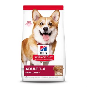 Hill's Science Diet Chien Adulte Petites Bouchées Agneau & Riz 15.5 LB