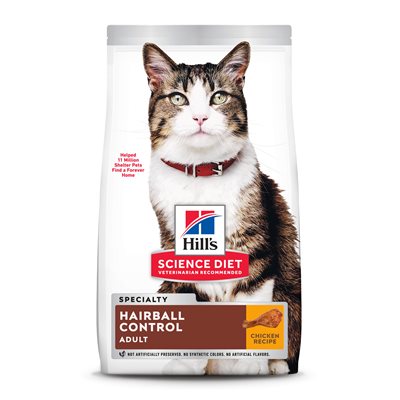 Hill's Science Diet Hairball Control Cat Chicken 7LB