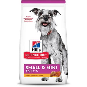 Hill's Science Diet Sénior 7+ Chien Petite & Miniature Poulet Orge & Riz 4.5 LB