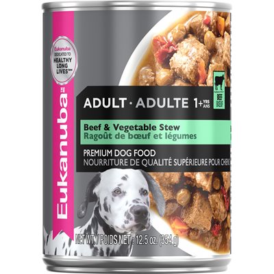 EUKANUBA Adulte Ragoût de Boeuf et Legumes en Sauce 12 / 12.5oz