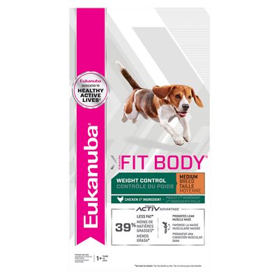 EUKANUBA Contrôle du Poids Moyenne Taille 28LBS