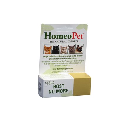 Homeopet « Host No More » Vermifuge Félin 15ml