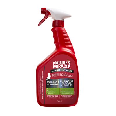 Spectrum Nature's Miracle pour Chats Enlève Taches & Odeurs Avancé Vaporisateur 32oz