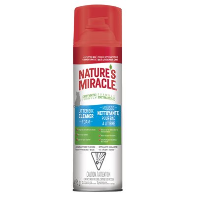 Spectrum Nature's Miracle Mousse en Aérosol Nettoyante pour Bacs à Litière 17.5oz