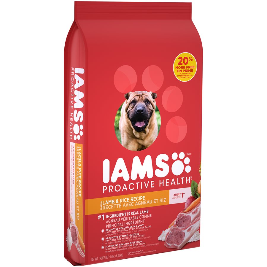 Iams Adult Dry Dog Food Minichunks Lamb And Rice 15lb