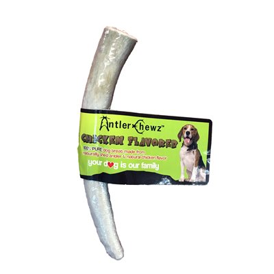 Antler Chewz Bois de Cerf Bandé Entier Saveur de Poulet Moyen Emballage Vrac