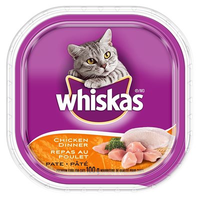 Whiskas Adult Cat Chicken Dinner Pate 24 100g