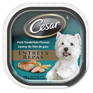 Cesar Chien Adulte Pain Classique en Sauce Filet de Porc 24 / 100g