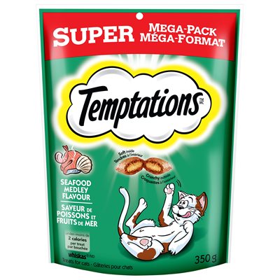 Temptations Gâteries pour Chats Saveurs de Poissons & Fruits de Mer 350g