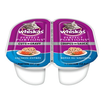 Whiskas Chat Adulte Perfect Portions Mets en Sauce Saumon 24 / 75g