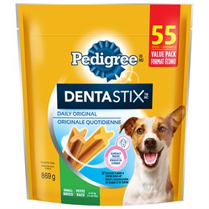 Pedigree DentaStix Saveur Originale Petit 869g Paquet de 55