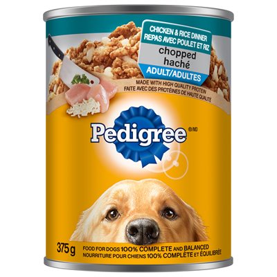 Pedigree Adulte Repas Haché avec Poulet & Riz 12 / 375g