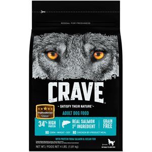 Crave Chien Adulte Saumon & Poisson de Mer Sans Céréales 1.8KG