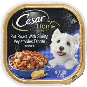 Cesar Chien Adulte « Home Delights » Repas Braisé 24 / 100g