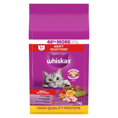 Whiskas Adult Cat Meaty Selections Chicken 2KG