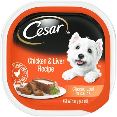 Cesar Entrées Chien Adulte Poulet & Foie 24 / 100g