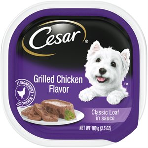 Cesar Entrées Chien Adulte Poulet Grillé 24 / 100g