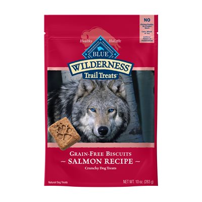 Blue Wilderness Trail Treats Biscuits Grain Free Salmon Treats 6 / 10 oz