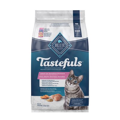 Blue Buffalo « Tastefuls » Estomac Sensible Chat Adulte Poulet 7LB