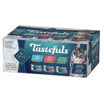 Blue Buffalo « Tastefuls » Saumon, Poulet, Poisson / Thon Pâté 12 / 3oz Emballage Varié