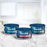 Blue Buffalo « Tastefuls » Saumon, Poulet, Poisson / Thon Pâté 12 / 3oz Emballage Varié