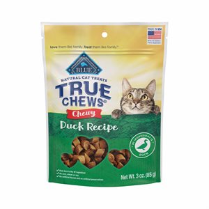 Blue Buffalo « True Chews » Gâteries Moelleux Recette de Canard pour Chats 3oz