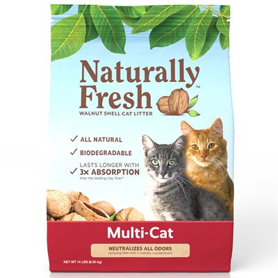 Eco Shell Naturally Fresh Litiere Agglomerante Pour Plusiers Chats 14lb