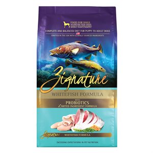 Zignature Limited Ingredient Grain Free Whitefish Dog Food 4 LB