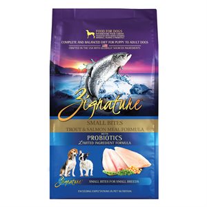 Zignature Dog Limited Ingredient Grain Free Trout & Salmon Small Bites 4LB