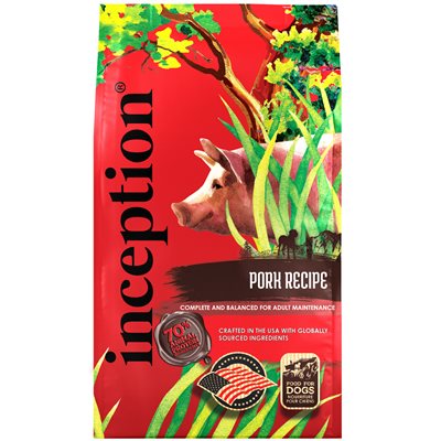 Inception Nourriture pour Chiens Sans Légumes Porc 4lb