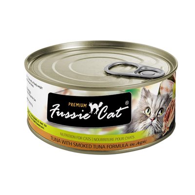 Fussie Cat Conserves pour Chats Thon & Thon Fumé en Gelée 24 / 2.82oz