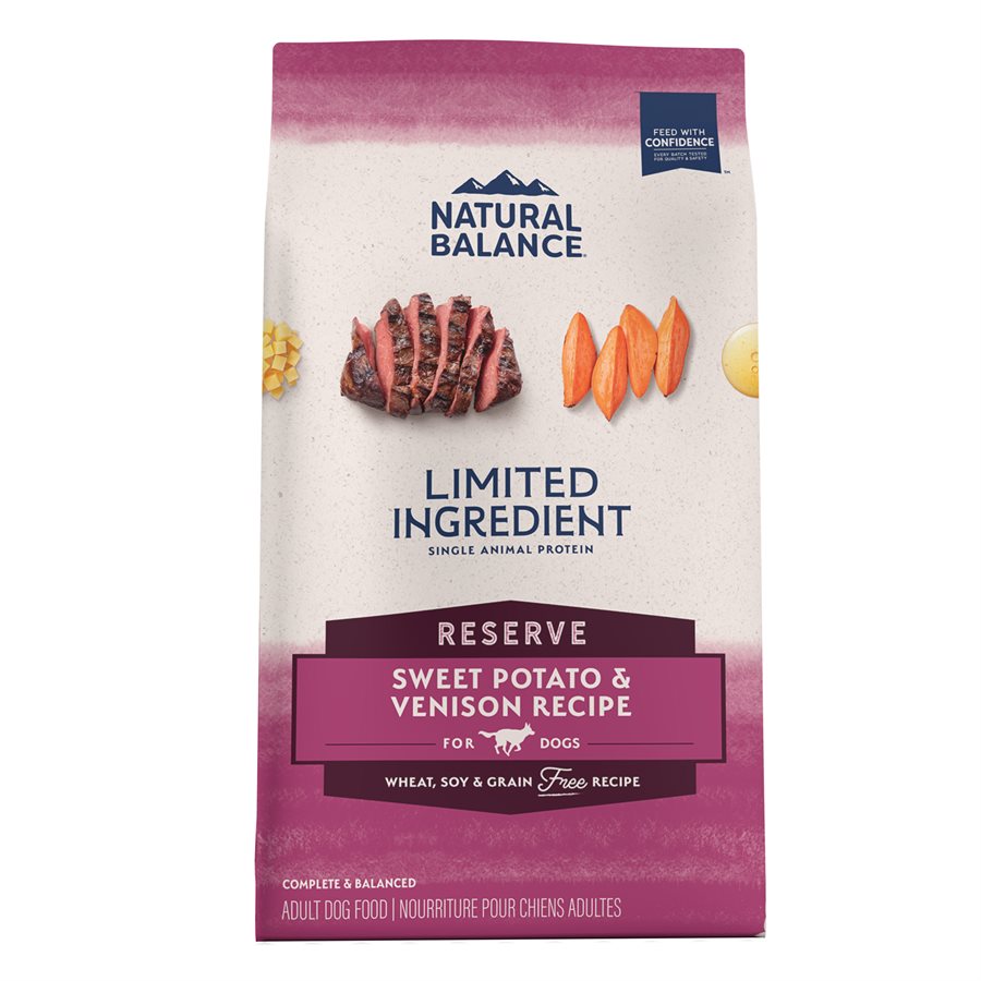 Natural Balance Dog LID Sweet Potato & Venison Formula 4LB