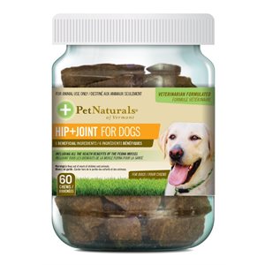 FoodScience Pet Naturals Bouchées Support Articulaire pour Chiens 60 MCX